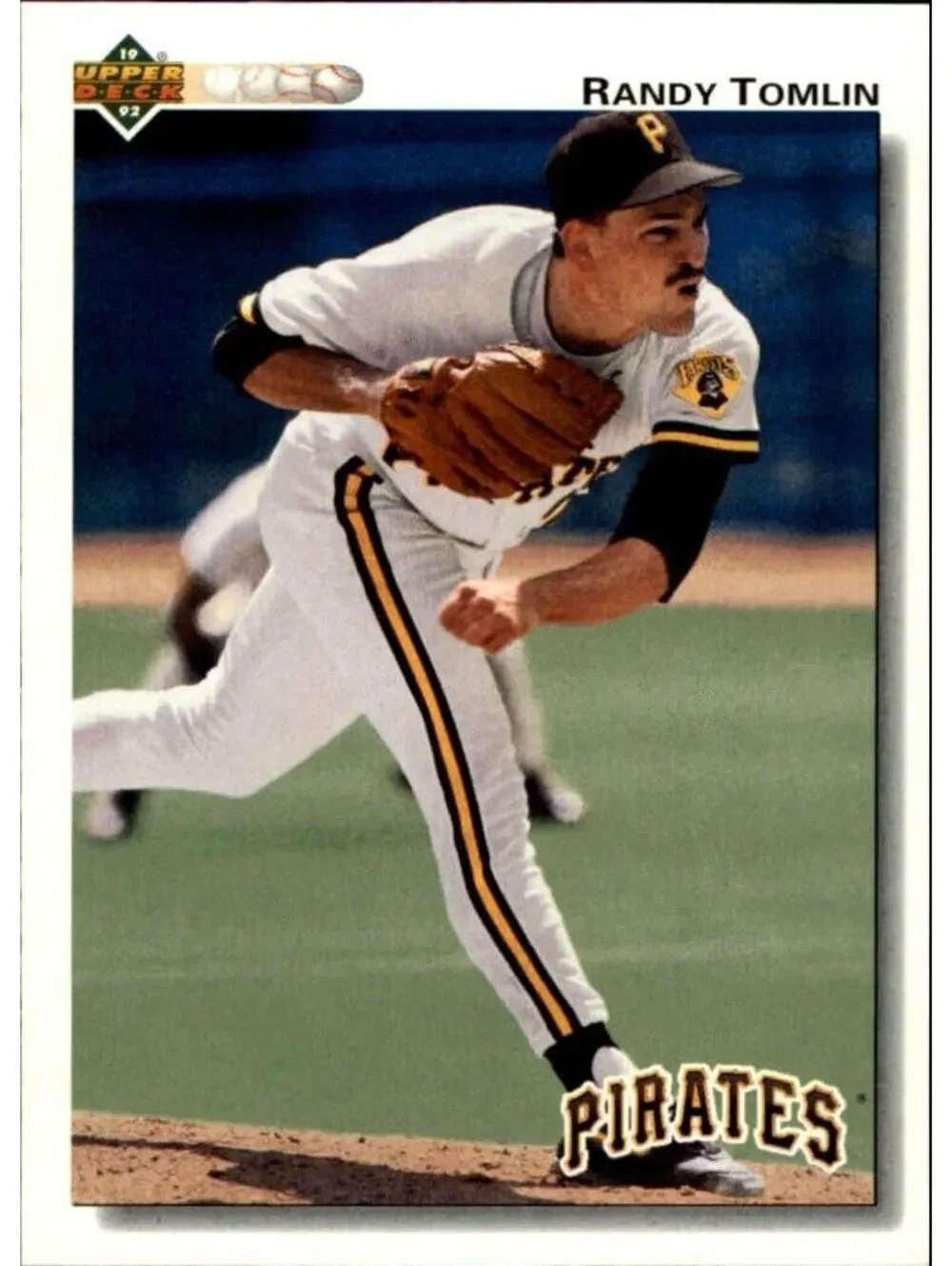 Randy Tomlin 1992 Upper Deck MLB #537 Baseball Card Pittsburgh Pirates